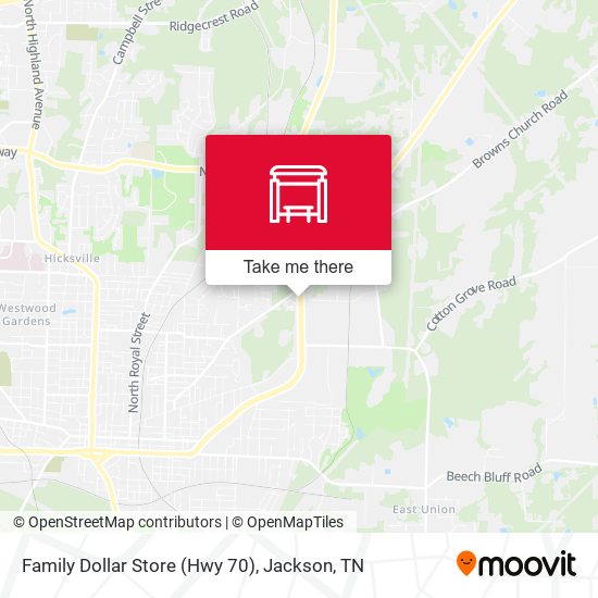 Mapa de Family Dollar Store (Hwy 70)