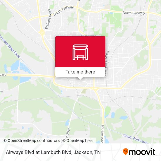 Airways Blvd at Lambuth Blvd map