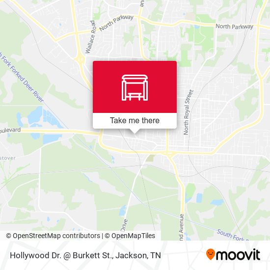 Mapa de Hollywood Dr. @ Burkett St.