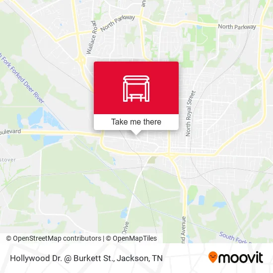 Mapa de Hollywood Dr. @ Burkett St.