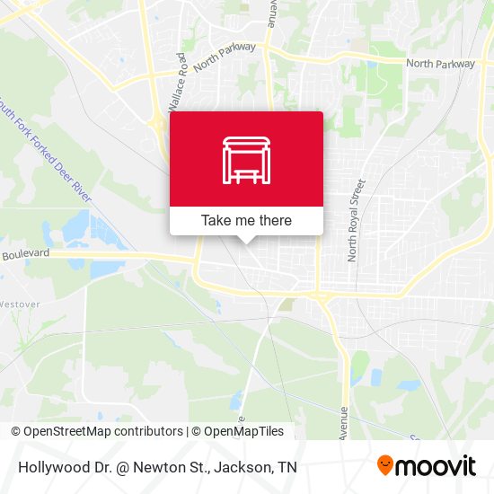 Mapa de Hollywood Dr. @ Newton St.