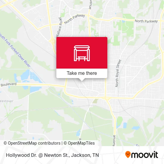 Hollywood Dr. @ Newton St. map