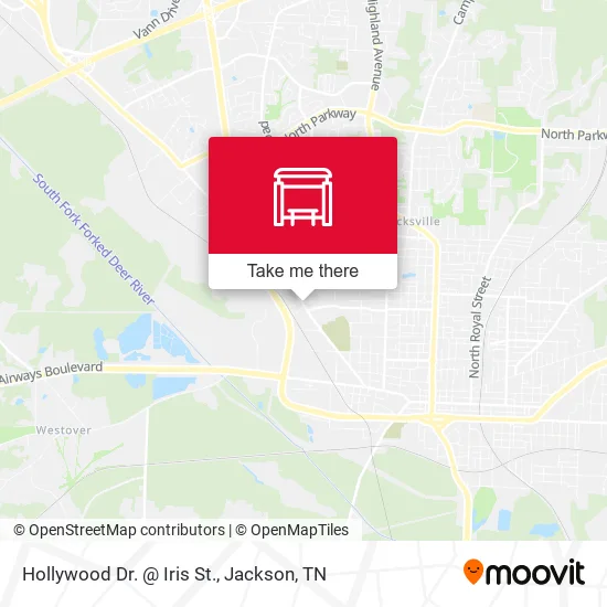 Hollywood Dr. @ Iris St. map