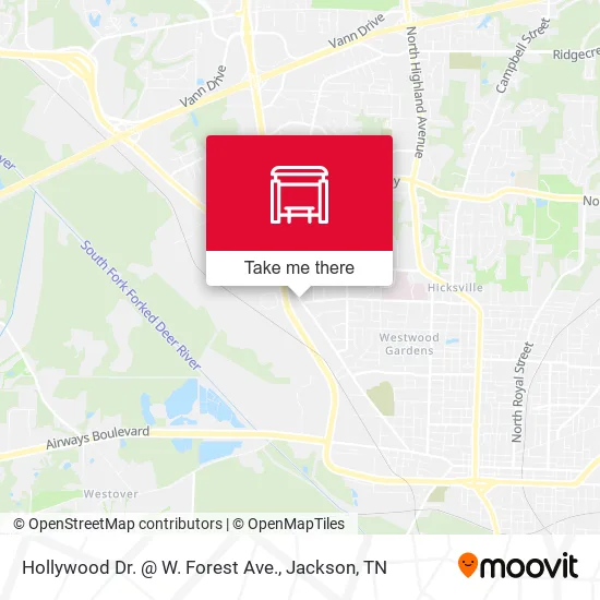 Hollywood Dr. @ W. Forest Ave. map