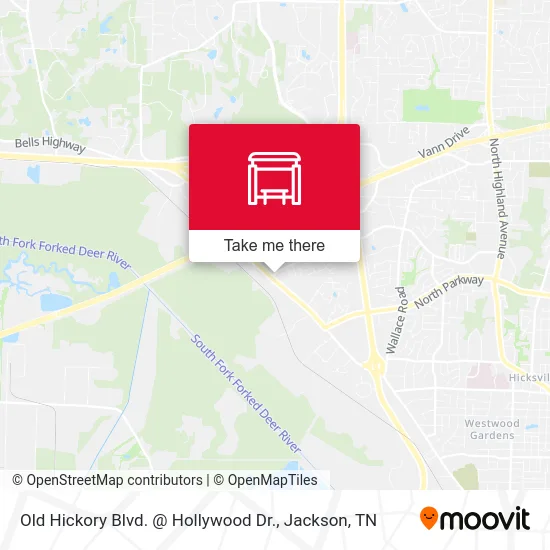 Old Hickory Blvd. @ Hollywood Dr. map