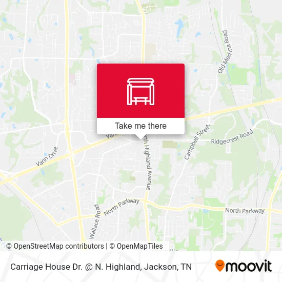 Carriage House Dr. @ N. Highland map