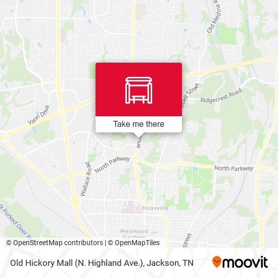 Old Hickory Mall (N. Highland Ave.) map