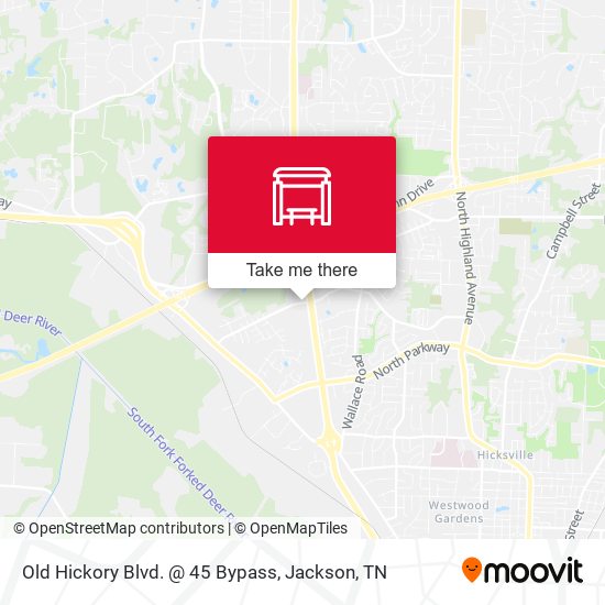 Old Hickory Blvd. @ 45 Bypass map