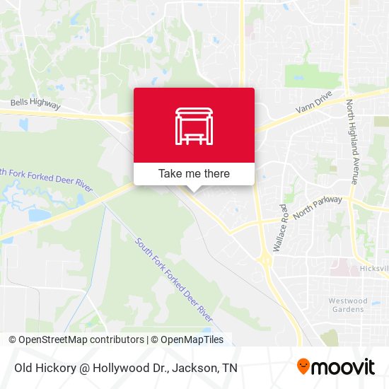Old Hickory @ Hollywood Dr. map