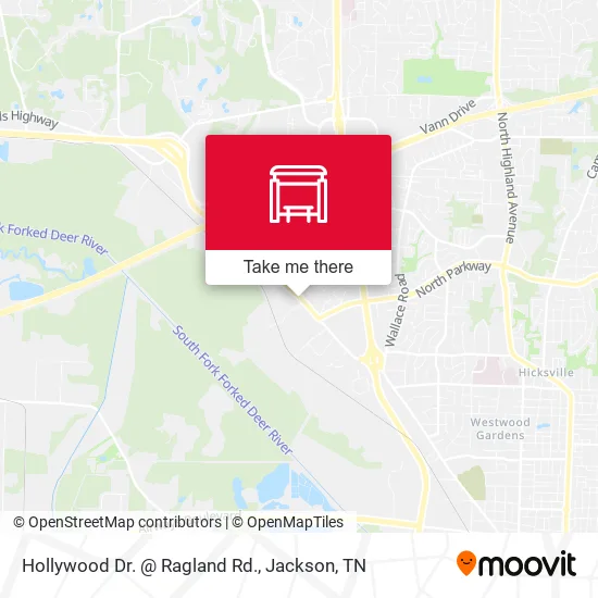 Mapa de Hollywood Dr. @ Ragland Rd.