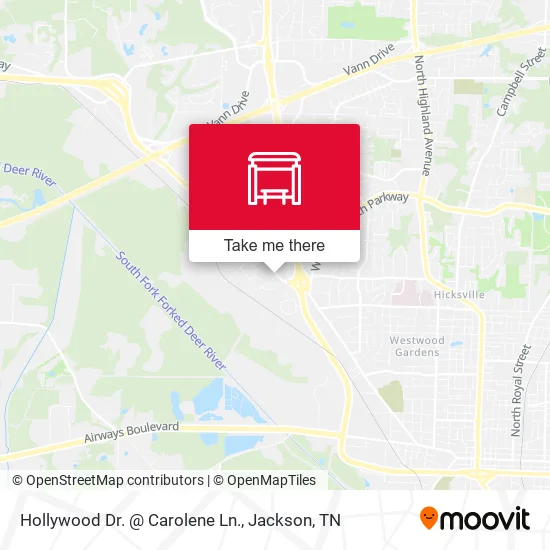 Hollywood Dr. @ Carolene Ln. map