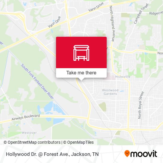Hollywood Dr. @ Forest Ave. map