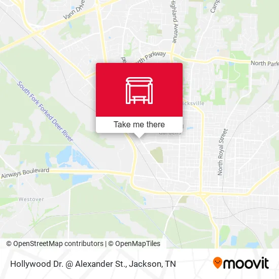 Hollywood Dr. @ Alexander St. map