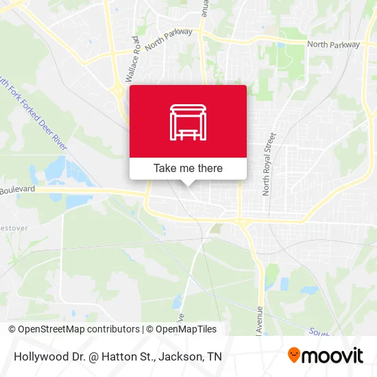 Hollywood Dr. @ Hatton St. map