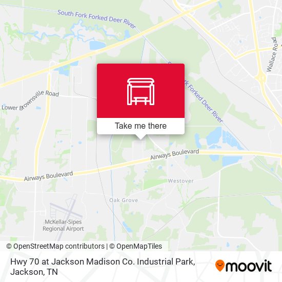 Hwy 70 at Jackson Madison Co. Industrial Park map