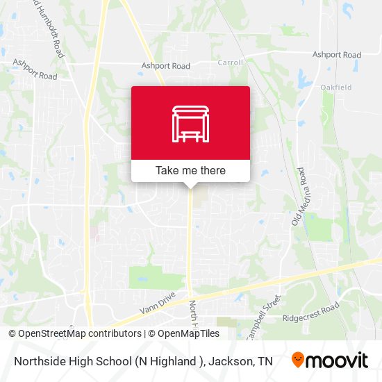 Northside High School (N Highland ) map
