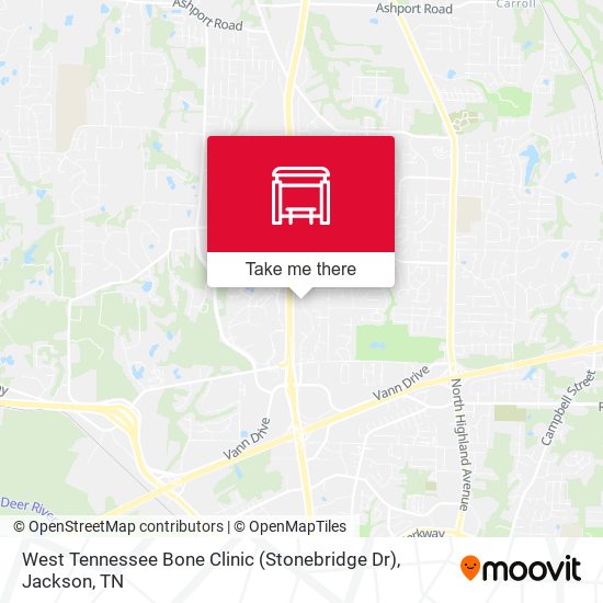 Mapa de West Tennessee Bone Clinic (Stonebridge Dr)