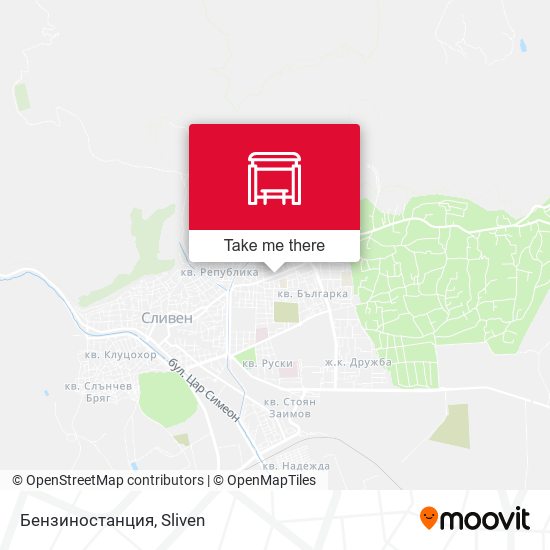 Бензиностанция map