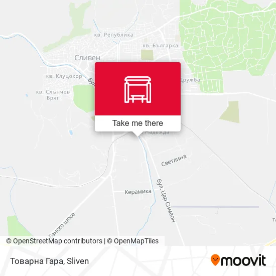 Карта Товарна Гара