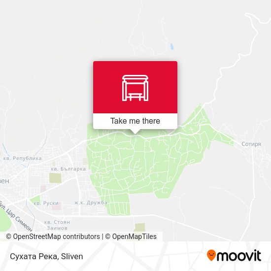 Карта Сухата Река