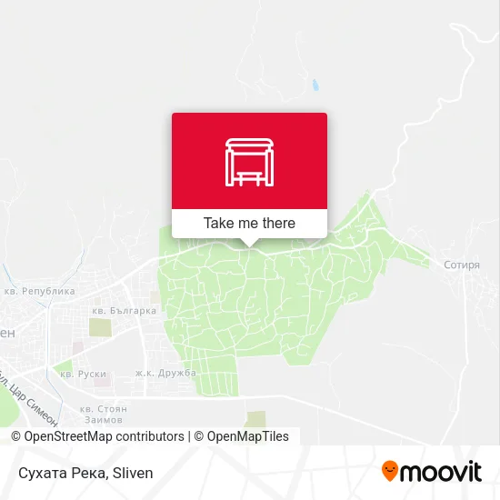 Карта Сухата Река