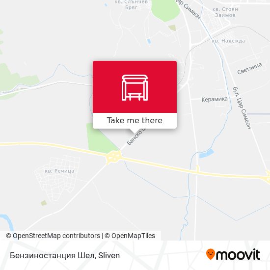 Бензиностанция Шел map
