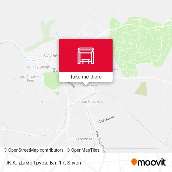 Карта Ж.К. Даме Груев, Бл. 17