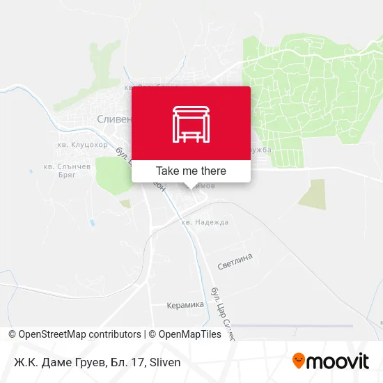 Карта Ж.К. Даме Груев, Бл. 17