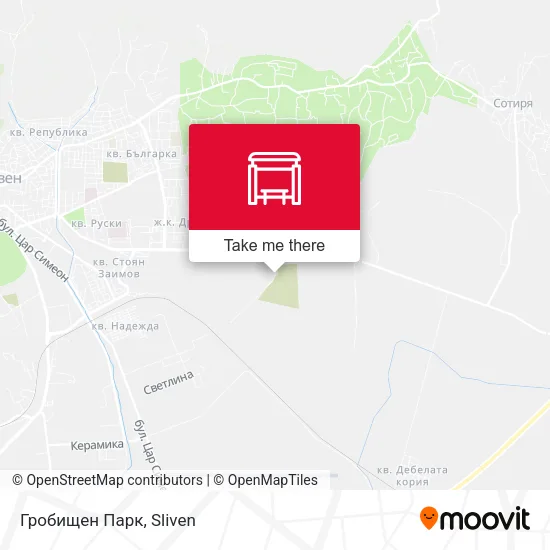 Карта Гробищен Парк