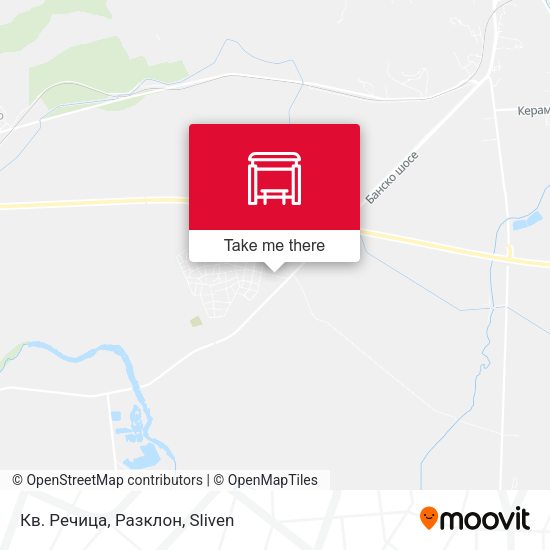 Карта Кв. Речица, Разклон