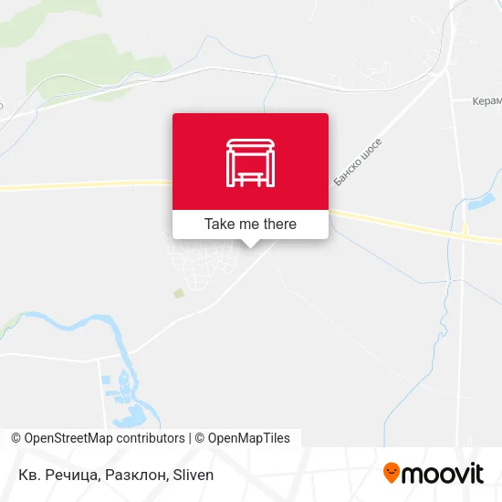 Карта Кв. Речица, Разклон