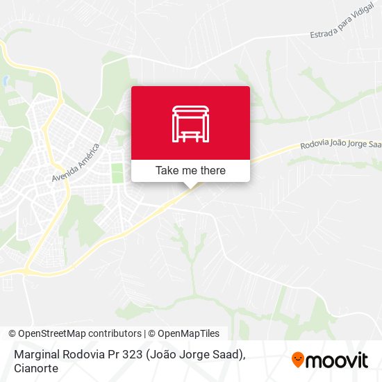 Mapa Marginal Rodovia Pr 323 (João Jorge Saad)