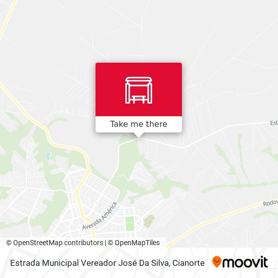 Mapa Estrada Municipal Vereador José Da Silva