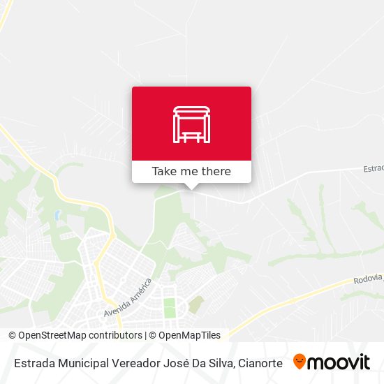 Mapa Estrada Municipal Vereador José Da Silva