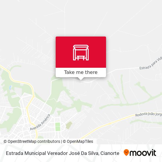 Mapa Estrada Municipal Vereador José Da Silva