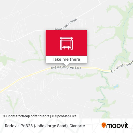 Mapa Rodovia Pr 323 (João Jorge Saad)