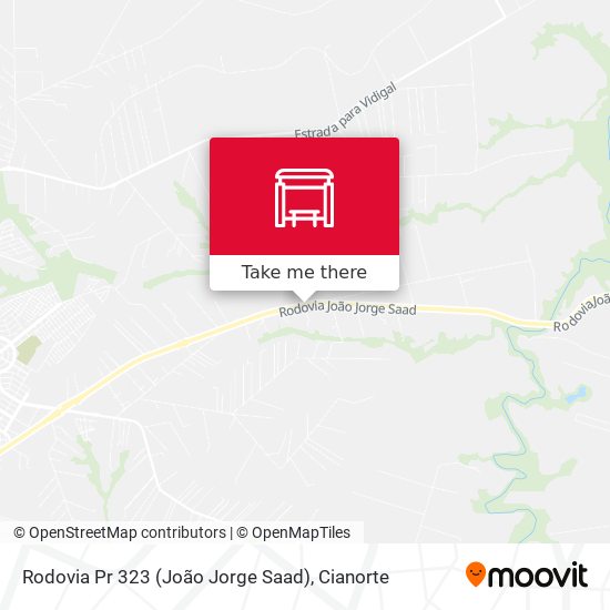 Mapa Rodovia Pr 323 (João Jorge Saad)