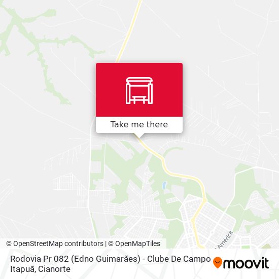 Mapa Rodovia Pr 082 (Edno Guimarães) - Clube De Campo Itapuã