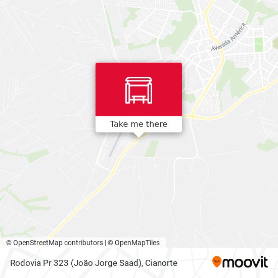 Mapa Rodovia Pr 323 (João Jorge Saad)