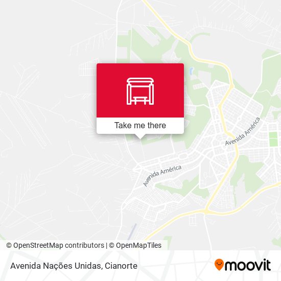 Mapa Avenida Nações Unidas