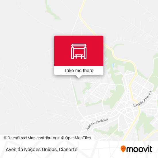 Mapa Avenida Nações Unidas