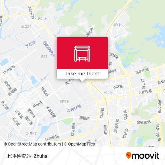 上冲检查站 map