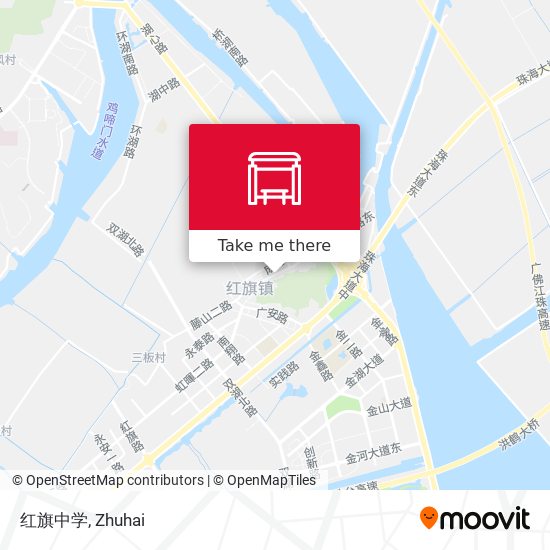 红旗中学 map