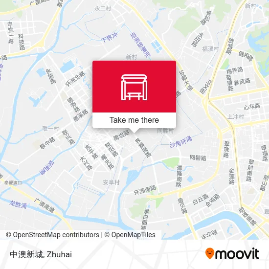 中澳新城 map