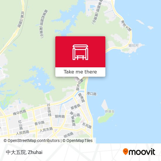 中大五院 map
