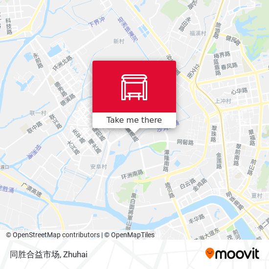 同胜合益市场 map