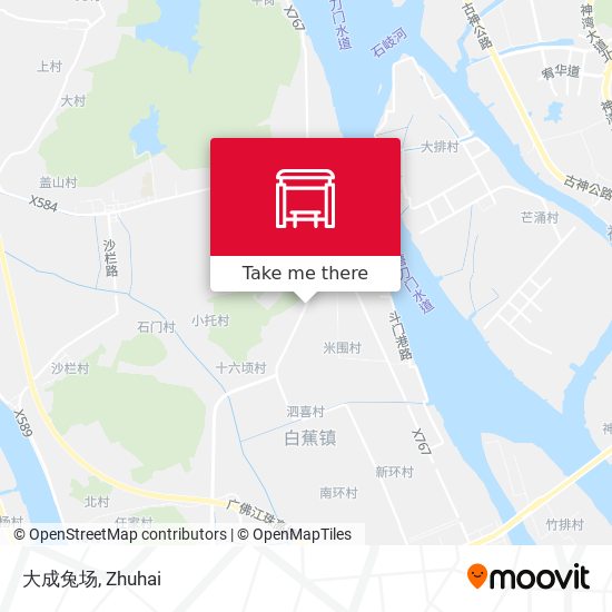 大成兔场 map