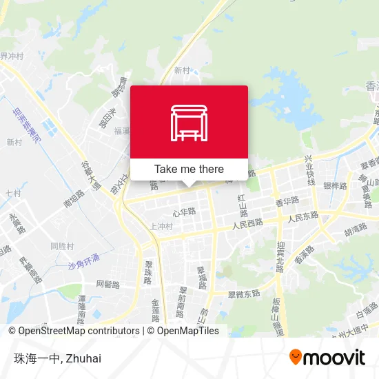 珠海一中 map