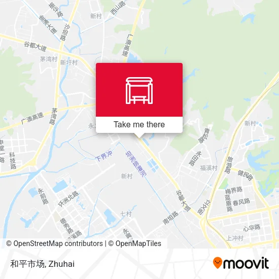 和平市场 map