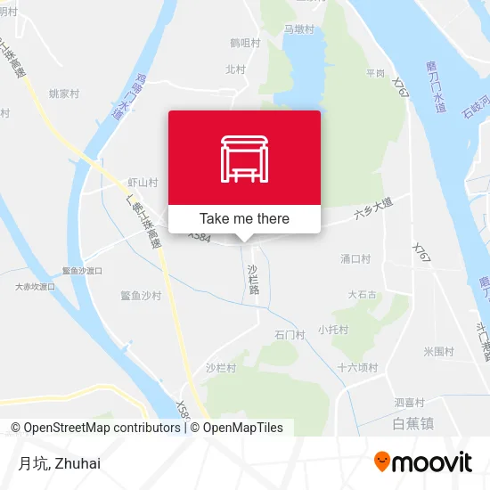 月坑 map